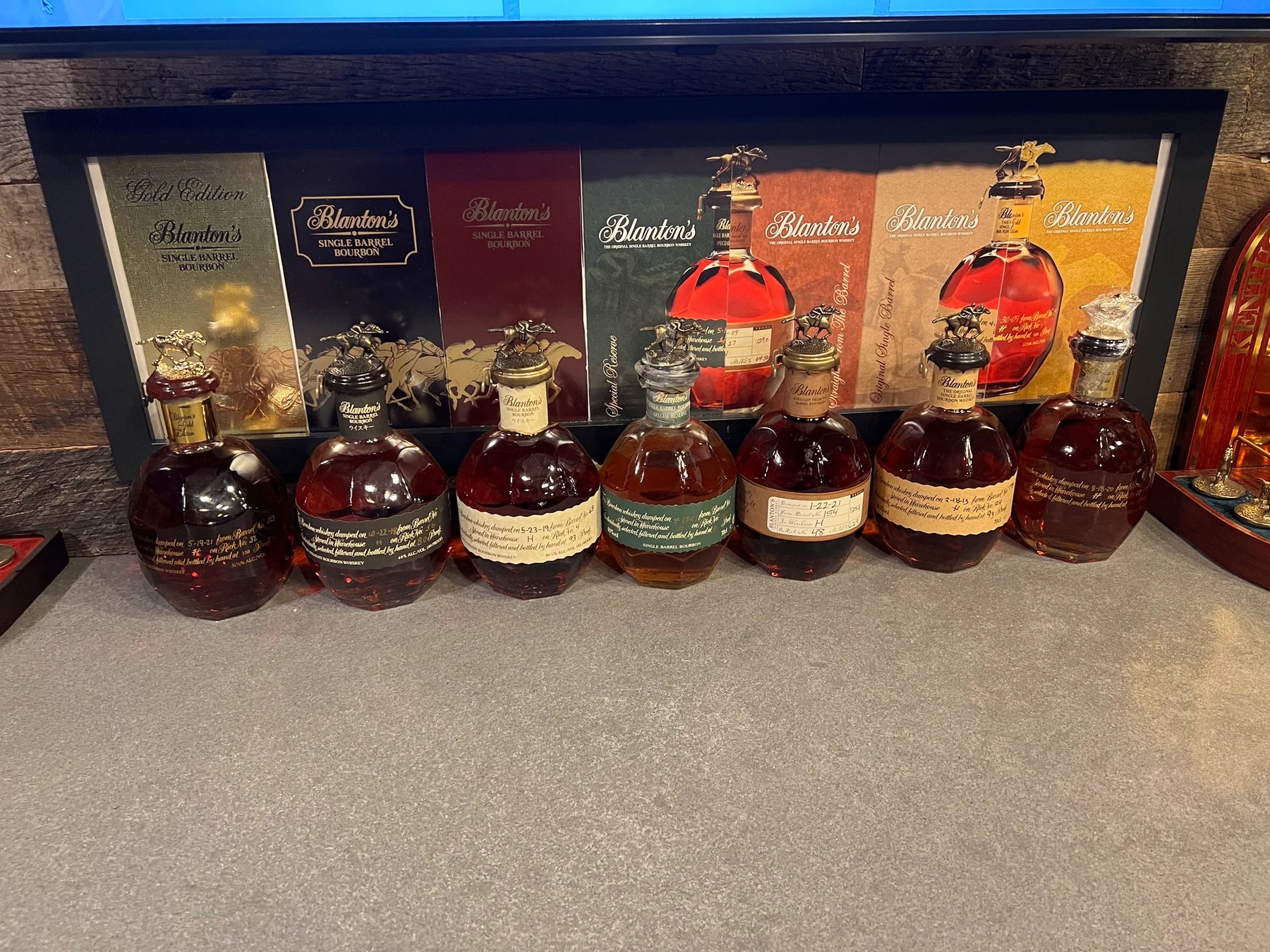 Dominic Guglielmi’s personal Blanton’s collection — photograph 20